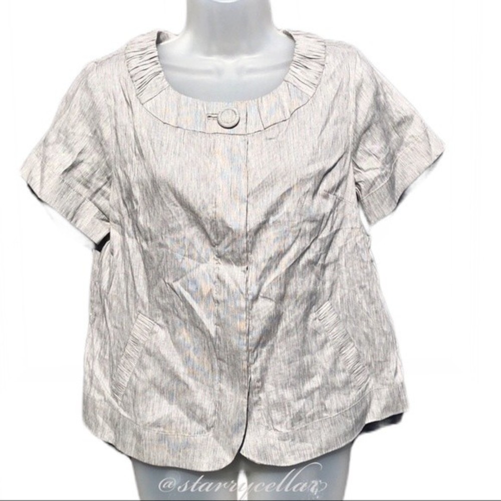 Mossimo Short Sleeve LINEN blend jacket ON SALE